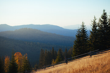 sunrise in the mountains