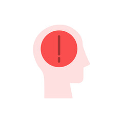 head sign icon. Simple color vector elements of brain process icons for ui and ux, website or mobile application