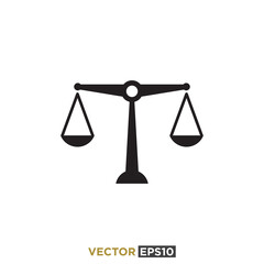 Scales Icon Design Vector Template