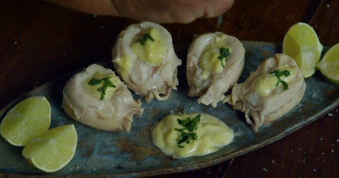 Mouth watering juicy concholepas sea food 