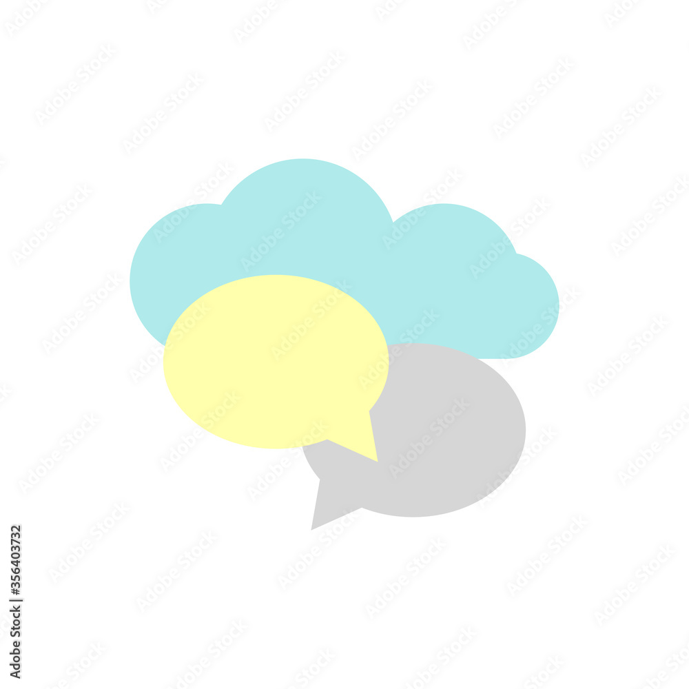 Aufkleber cloud, chart icon. simple color vector elements of internet storage icons for ui and ux, website or 