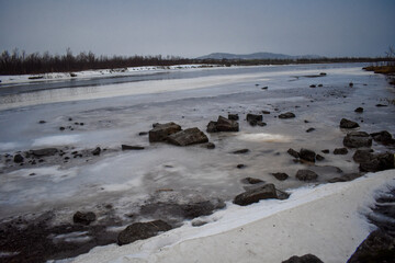 Icelandic Frozen Lake 