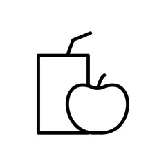 Apple, juice icon. Simple line, outline vector elements of kindergarten icons for ui and ux, website or mobile application
