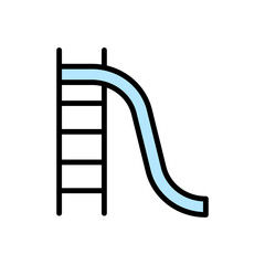Slide, toy icon. Simple color with outline vector elements of kindergarten icons for ui and ux, website or mobile application