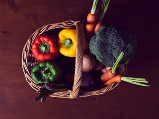 vegetable mix in basket