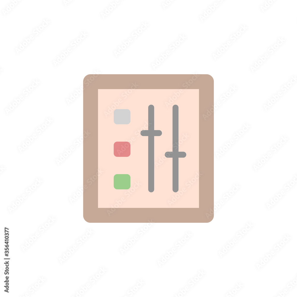Poster control, manufacturing icon. simple color vector elements of production icons for ui and ux, website