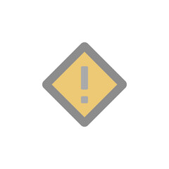 Warning, sign, manufacturing icon. Simple color vector elements of production icons for ui and ux, website or mobile application