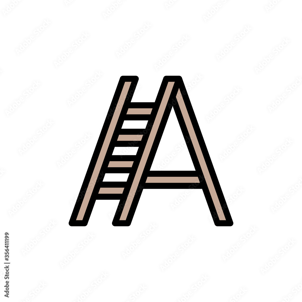 Poster factory, manufacturing icon. simple color with outline vector elements of production icons for ui an