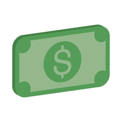 bill money dollar isolated icon