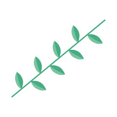 branch with leafs nature icon