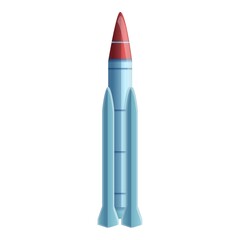 Conflict missile icon. Cartoon of conflict missile vector icon for web design isolated on white background