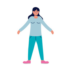 young woman female avatar character