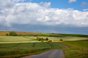 Fototapeta premium Farmhouse in the Fields