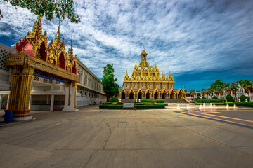 The Golden Castle (Prasat Thong Kham) - Uthai Thani: 6 June 2020: Atmosphere within a religious...