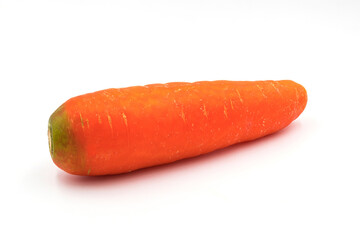 Fresh carrot isolated on white background