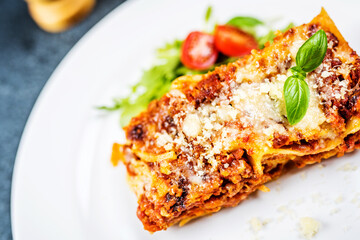 Italian pasta lasagne