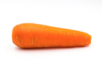 Fresh carrot isolated on white background