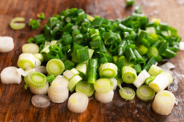 Sliced radish on a wooden Board.