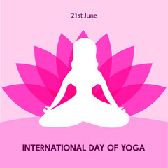 international day of yoga vector illustration,june 21