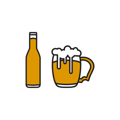 beer icon design vector template eps10
