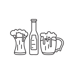 beer icon design vector template eps10