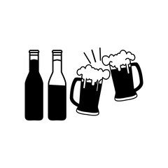 beer icon design vector template eps10