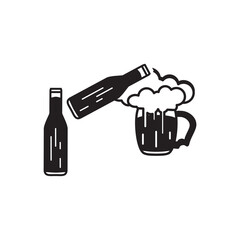 beer icon design vector template eps10