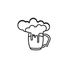 beer icon design vector template eps10