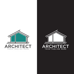 Architect Construction Logo Design Vector