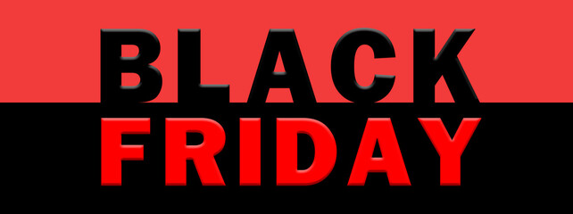 Black Friday sale promo red banner background