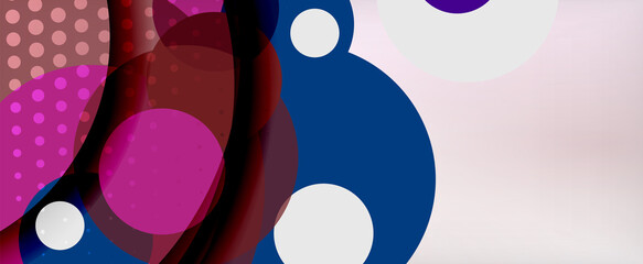 Trendy simple circle abstract background, dynamic motion concept. Vector Illustration For Wallpaper, Banner, Background, Card, Book Illustration, landing page