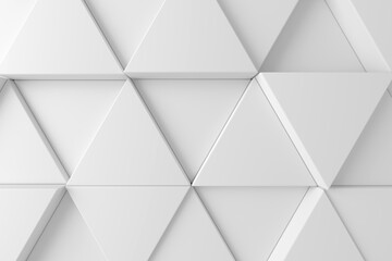 Abstract background of triangle. Modern tile wall. 3D rendering.