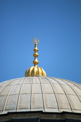 Fototapeta na wymiar Top of the old Istanbul mosque