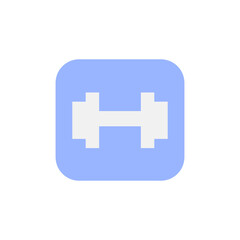 Obraz premium Sign, dumbbell icon. Simple color vector elements of shopping center icons for ui and ux, website or mobile application