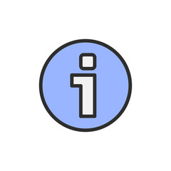 Sign, information icon. Simple color with outline vector elements of shopping center icons for ui and ux, website or mobile application