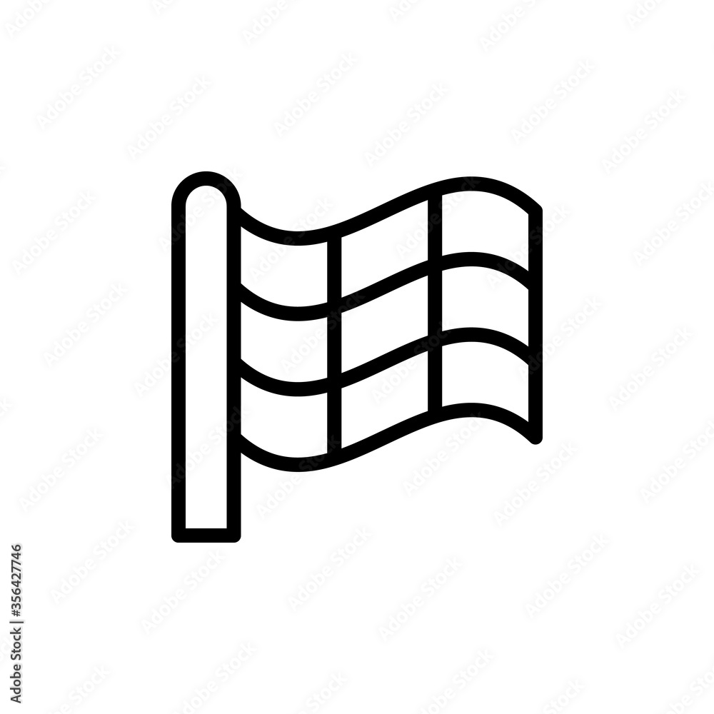 Poster flag icon. simple line, outline vector elements of navigation icons for ui and ux, website or mobile