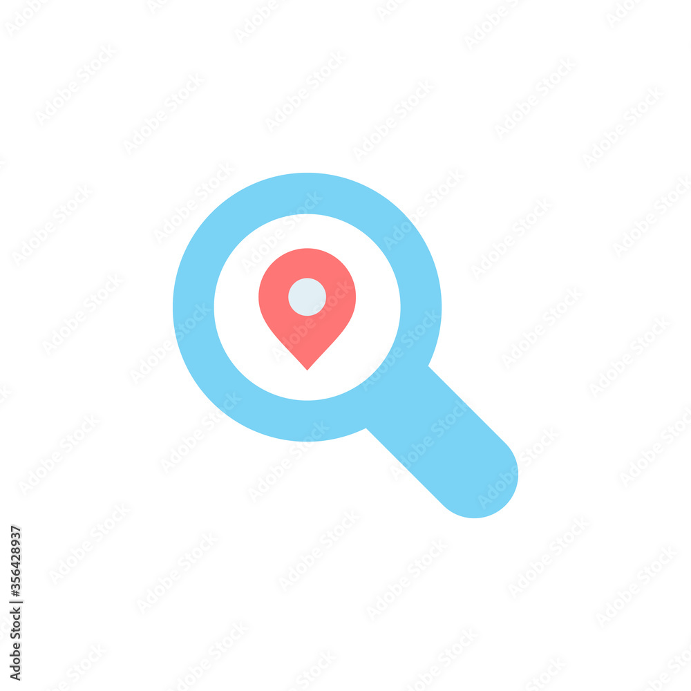 Poster search, placeholder icon. simple color vector elements of navigation icons for ui and ux, website or