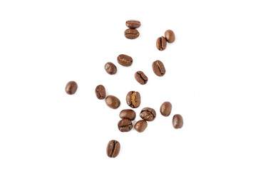 Coffee beans. Isolated on a white background.