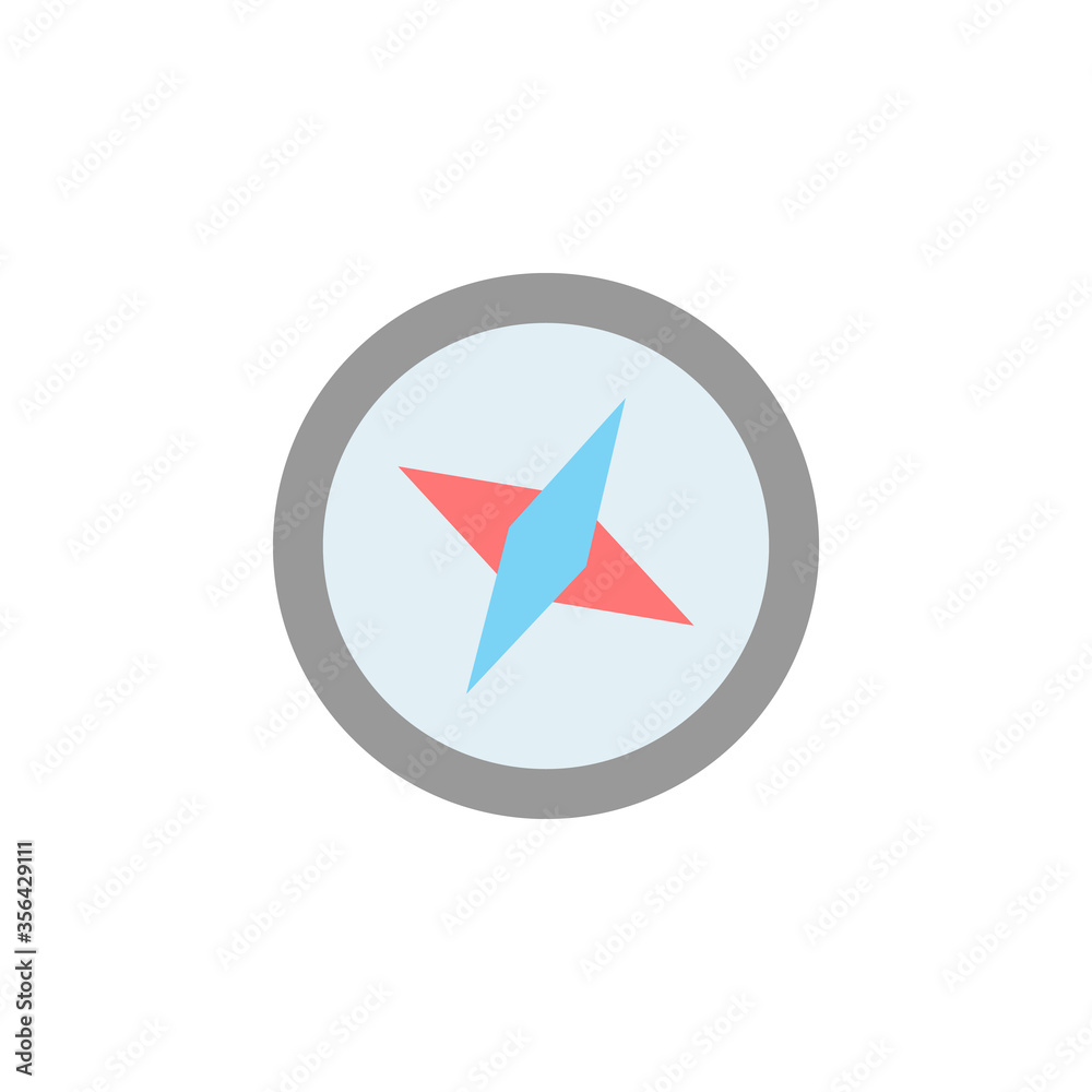 Poster compass icon. simple color vector elements of navigation icons for ui and ux, website or mobile appl