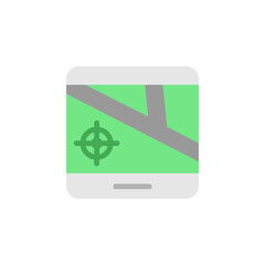 Gps, tablet, map icon. Simple color vector elements of navigation icons for ui and ux, website or mobile application