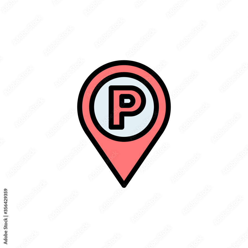 Poster placeholder icon. simple color with outline vector elements of navigation icons for ui and ux, websi