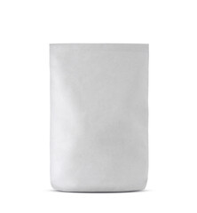 Plain white paper bag