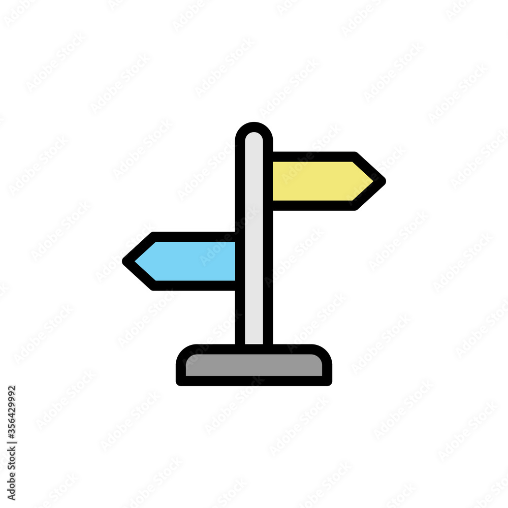 Poster panel, sign icon. simple color with outline vector elements of navigation icons for ui and ux, websi