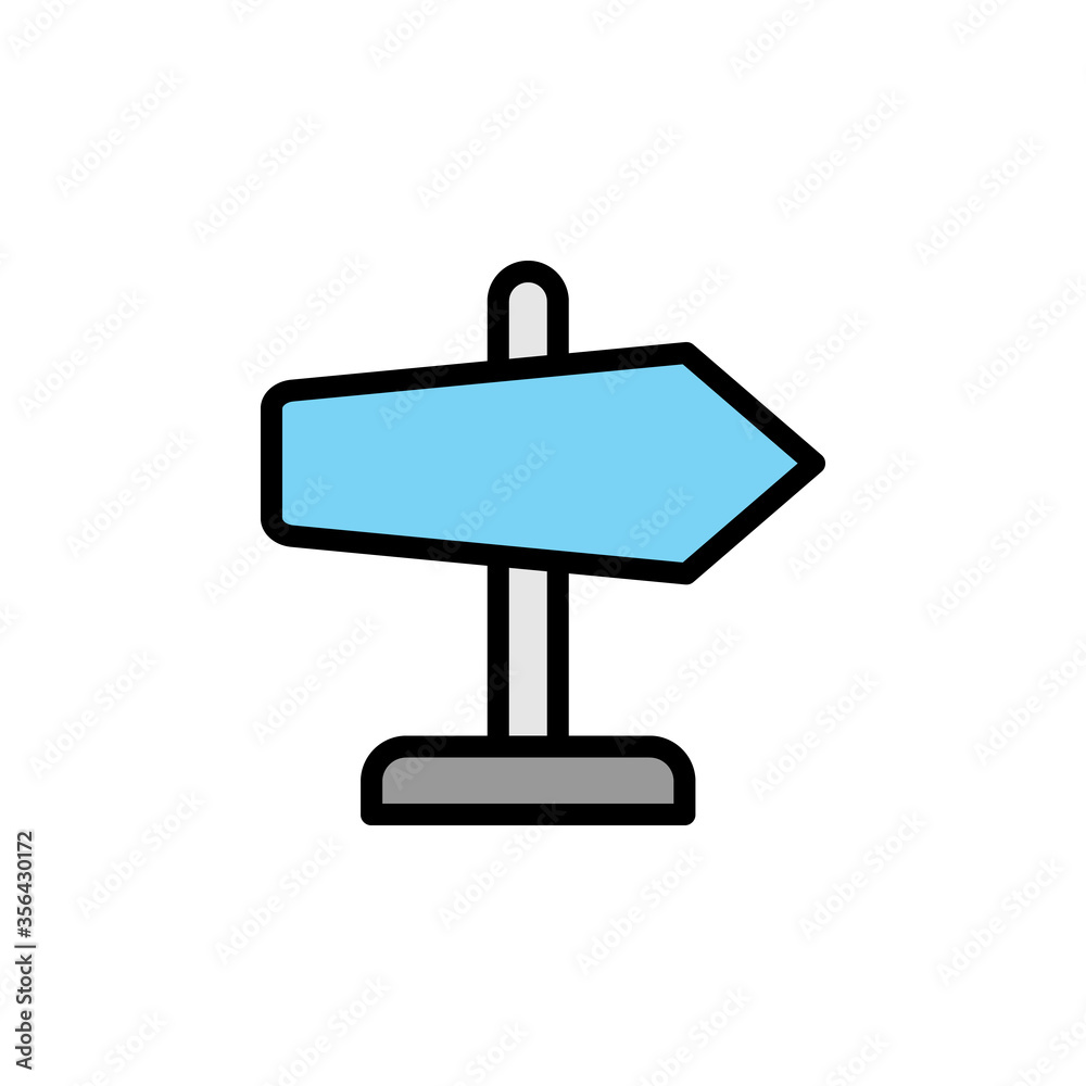 Poster panel icon. simple color with outline vector elements of navigation icons for ui and ux, website or 