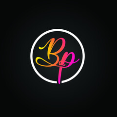 Initial Letter BP Logo Design Vector Template. Creative Linked Alphabetical BP Logo Vector