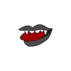 fangs icon design vector template eps10