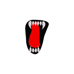 fangs icon design vector template eps10