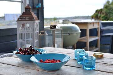 Fresh fruit in the terrace.