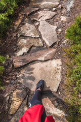 Hiking in the mountains
