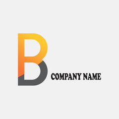 letter b colorful illustrations simple logo unique vector design